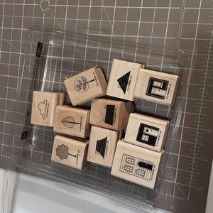 Good Neighbors Stampin Up wood mounted stamp set